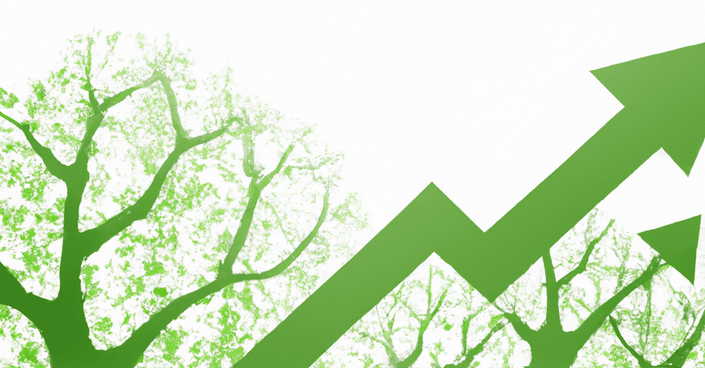 Dall e 2023-04-06 10.55.51 - create a graphic of growing tree as a metaphor for business grwoth